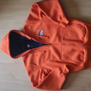 NFL Denver Broncos Poly Knit with Sherpa lining, zip up hoodie.